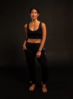 French Terry Jogger - Metallic Rainbow(French Terry Jogger Rainbow Highlight) -Tomboyx Underwear Store MetallicRainbowJoggerOF2