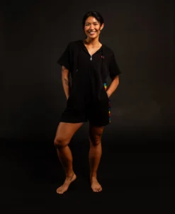 Anywhere Romper - Metallic Rainbow(Anywhere Romper Metallic Rainbow) -Tomboyx Underwear Store MetallicRainbowRomperOF1