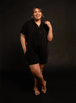 Anywhere Romper - Metallic Rainbow(Anywhere Romper Metallic Rainbow) -Tomboyx Underwear Store MetallicRainbowRomperOF3