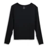 Long Sleeve Bra Top - TENCEL™ Modal Black(Long Sleeve Bra Top Tencel Modal Black)