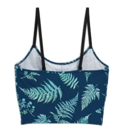 Longline Bra Top - TENCEL™Modal Botanical(Longline Bra Top Tencel Modal Botanical) -Tomboyx Underwear Store Modal Botanical Longline Bra Top 2