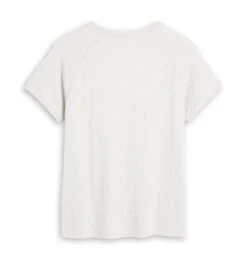 Short Sleeve Jersey Slub V Neck Tee - Natural(Short Sleeve Jersey Slub V Neck Tee Natural) -Tomboyx Underwear Store Natural Short Sleeve Jersey Slub Raglan V Neck 2