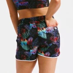Swim 2.5" High Waisted Board Shortie - Palm Dreams(Swim 2 5 High Waisted Board Shortie Palm Dreams) 8 Swim 2.5" High Waisted Board Shortie - Palm Dreams(Swim 2 5 High Waisted Board Shortie Palm Dreams) -Tomboyx Underwear Store Palm Dreams Swim 2.5in Board ShortieOF3