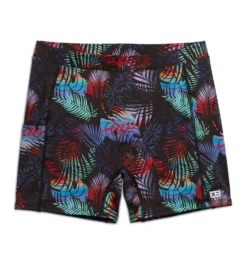 Swim 4.5" Shorts - Palm Dreams(Swim 4 5 Shorts Palm Dreams) -Tomboyx Underwear Store Palm Dreams Swim 4.5 Shorts 1