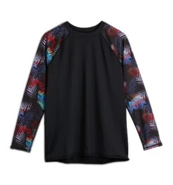 Swim Long Sleeve Sun Guard - Palm Dreams(Swim Long Sleeve Sun Guard Palm Dreams) -Tomboyx Underwear Store Palm Dreams Swim Long Sleeve Sun Guard 1
