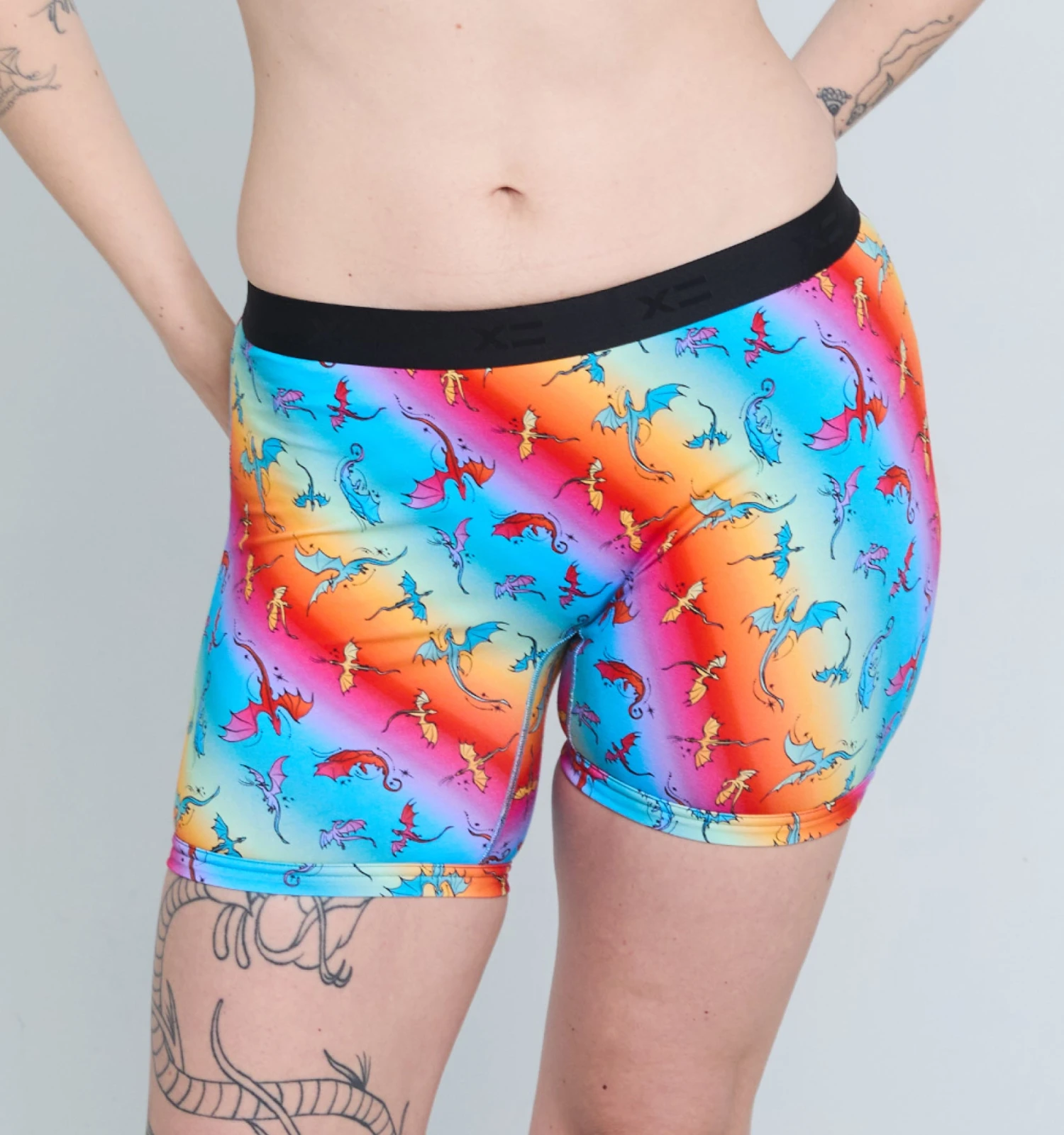 6" No Fly Boxer Briefs - Pride Rainbow Dragon(6 No Fly Boxer Briefs Pride Rainbow Dragon) 1 6" No Fly Boxer Briefs - Pride Rainbow Dragon(6 No Fly Boxer Briefs Pride Rainbow Dragon)