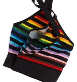 V Neck Bralette - Progress Pride Stripes(Bralette Progress) 5 V Neck Bralette - Progress Pride Stripes(Bralette Progress) -Tomboyx Underwear Store ProgressPrideStripes VNeckBralette 3