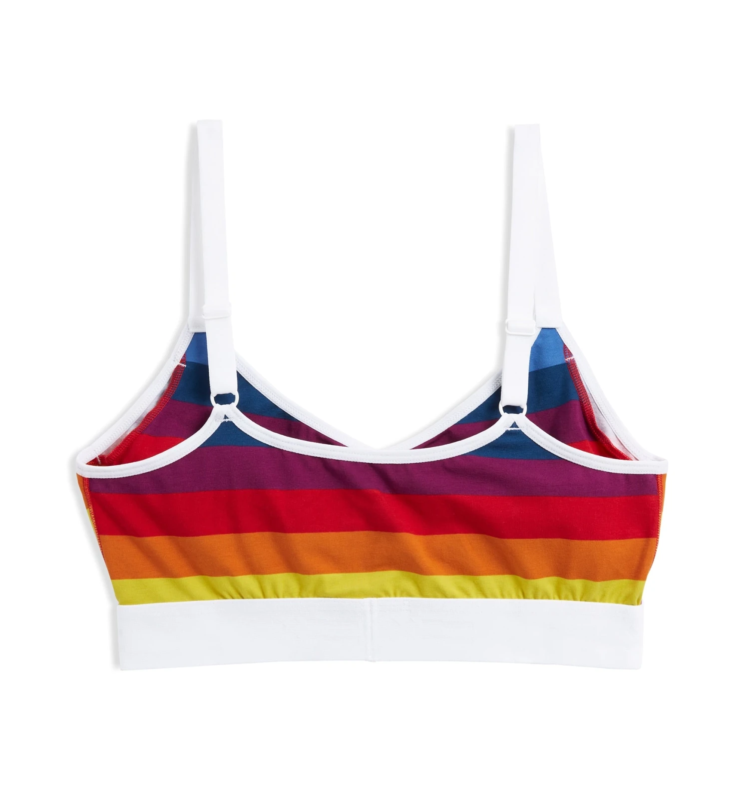 V Neck Bralette - Rainbow Pride Stripes(Vbralette Rbstripe) 2 V Neck Bralette - Rainbow Pride Stripes(Vbralette Rbstripe) - Image 2
