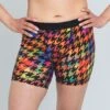 6" Fly Boxer Briefs - Rainbow Houndstooth(6 No Fly Boxer Briefs Rainbow Houndstooth)