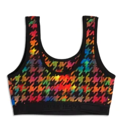 Essentials Soft Bra - Rainbow Houndstooth(Essentials Soft Bra Rainbow Houndstooth) 11 Essentials Soft Bra - Rainbow Houndstooth(Essentials Soft Bra Rainbow Houndstooth) -Tomboyx Underwear Store Rainbow Houndstooth Essentials Soft Bra 2