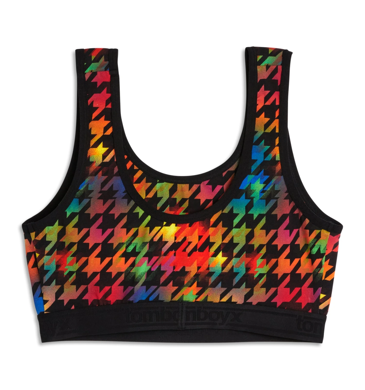 Essentials Soft Bra - Rainbow Houndstooth(Essentials Soft Bra Rainbow Houndstooth) 4 Essentials Soft Bra - Rainbow Houndstooth(Essentials Soft Bra Rainbow Houndstooth) - Image 4