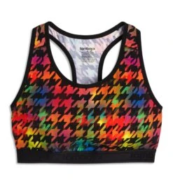 Racerback Soft Bra - Rainbow Houndstooth(Racerback Soft Bra Rainbow Houndstooth) 11 Racerback Soft Bra - Rainbow Houndstooth(Racerback Soft Bra Rainbow Houndstooth) -Tomboyx Underwear Store Rainbow Houndstooth Racerback Bra 1