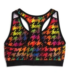 Racerback Soft Bra - Rainbow Houndstooth(Racerback Soft Bra Rainbow Houndstooth) 12 Racerback Soft Bra - Rainbow Houndstooth(Racerback Soft Bra Rainbow Houndstooth) -Tomboyx Underwear Store Rainbow Houndstooth Racerback Bra 2