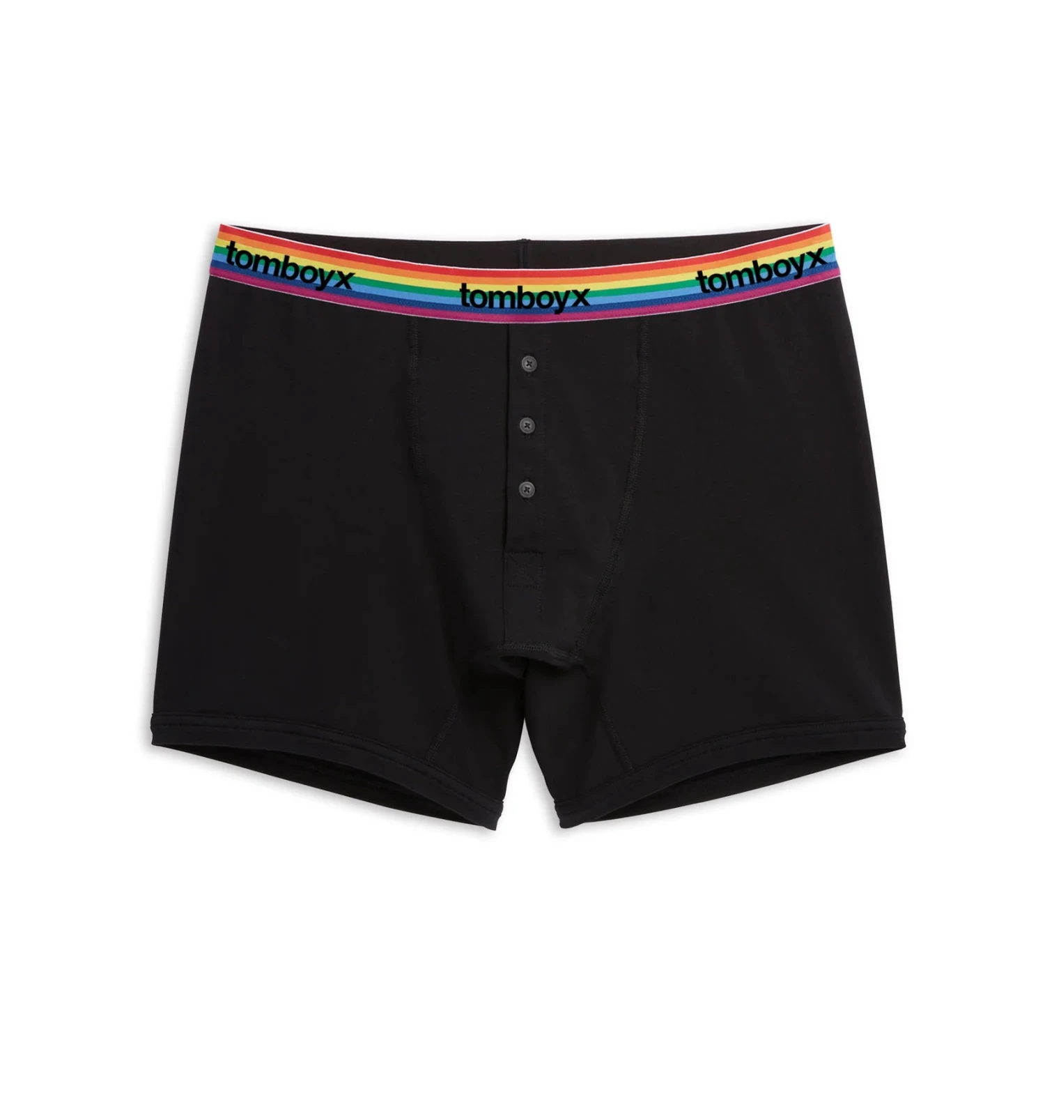 6" Fly Boxer Briefs - Black Rainbow Logo(6 Fly Boxer Briefs Rainbow Logo) 1 6" Fly Boxer Briefs - Black Rainbow Logo(6 Fly Boxer Briefs Rainbow Logo)