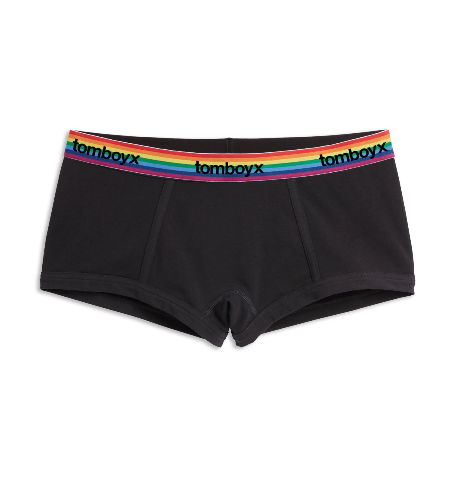 Boy Shorts - Black Rainbow Logo(Boy Shorts Rainbow Logo) 1 Boy Shorts - Black Rainbow Logo(Boy Shorts Rainbow Logo)