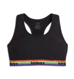 Racerback Soft Bra - Black Rainbow Logo(Racerback Soft Bra Rainbow Logo)