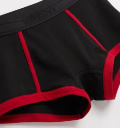 Boy Shorts - Red Edge(Boy Shorts Red Edge) -Tomboyx Underwear Store Red Edge Boy Shorts 2