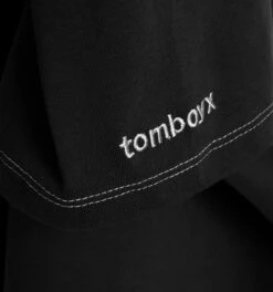 Cotton Vintage Tee - Black(Cotton Vintage Tee Black) -Tomboyx Underwear Store RetroTBack3