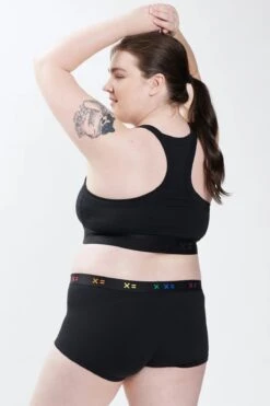 Scoop Soft Bra - X= Black(Sport Soft Bra X Black) -Tomboyx Underwear Store Scoop Soft Bra X Black OF 4