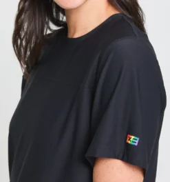 Solarmesh Oversized Tee - Black(Solarmesh Oversized Tee Black) -Tomboyx Underwear Store Solarmesh Black Oversized Tee OF 3