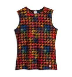 Solarmesh Tank - Rainbow Houndstooth(Solarmesh Tank Rainbow Houndstooth) -Tomboyx Underwear Store Solarmesh Rainbow Houndstooth Tank 1