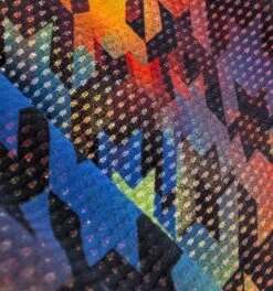 Solarmesh Tank - Rainbow Houndstooth(Solarmesh Tank Rainbow Houndstooth) -Tomboyx Underwear Store SolorMeshHoundstoothFabricDetail1