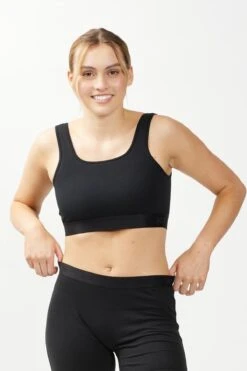 Straight Up Soft Bra - X= Black(Straight Up Soft Bra X Black) -Tomboyx Underwear Store Straight Up Soft Bra X Black OF 1
