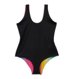 Swim Reversible One-Piece - Melting Rainbow(Swim Reversible One Piece Melting Rainbow) -Tomboyx Underwear Store Swim Melting Rainbow Reversible One Piece 3