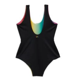Swim Reversible One-Piece - Melting Rainbow(Swim Reversible One Piece Melting Rainbow) -Tomboyx Underwear Store Swim Melting Rainbow Reversible One Piece 4