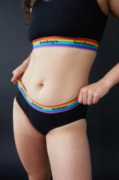 Iconic Briefs - Black Rainbow Logo(Iconic Briefs Rainbow Logo)