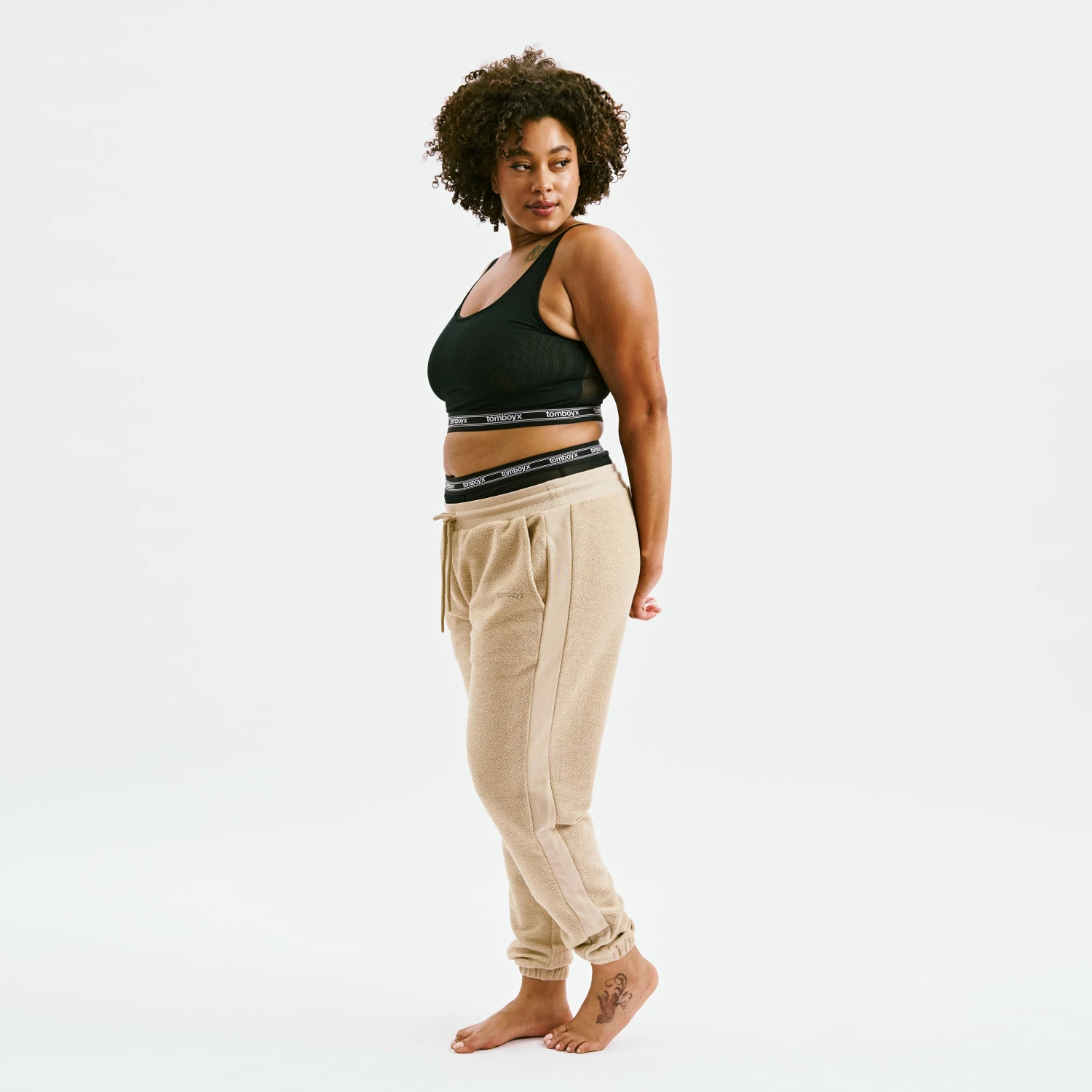 Inside Out French Terry Jogger - Taupe(Inside Out French Terry Jogger Taupe) 2 Inside Out French Terry Jogger - Taupe(Inside Out French Terry Jogger Taupe) - Image 2