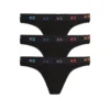 Thong 3-Pack - TENCEL™ Modal Black X= Rainbow(Thong 3 Pack Tencel Modal Black X Rainbow)