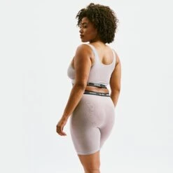 Powermesh 9" Boxer Briefs - Ultimate Gray(Powermesh 9 Boxer Briefs Ultimate Gray) -Tomboyx Underwear Store Ultimate Gray Powermesh 9in Boxer BriefOF4