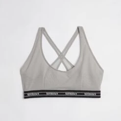 Powermesh Bralette - Ultimate Gray(Powermesh Bralette Ultimate Gray) -Tomboyx Underwear Store Ultimate Gray Powermesh Bralette 1