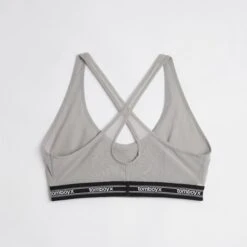 Powermesh Bralette - Ultimate Gray(Powermesh Bralette Ultimate Gray) -Tomboyx Underwear Store Ultimate Gray Powermesh Bralette 2