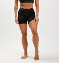 6" Fly Boxer Briefs - Rainbow Pride Stripes(6 Fly Rainbow Pride Stripes) 6 6" Fly Boxer Briefs - Rainbow Pride Stripes(6 Fly Rainbow Pride Stripes) -Tomboyx Underwear Store x Black 6in Fly Boxer Brief On Fig 1 23666249 e114 4f76 843f 4a267339296f