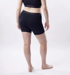 6" No Fly Boxer Briefs 3-Pack - Cotton Black Logo(6 No Fly Boxer Briefs 3 Pack Cotton Black Logo) -Tomboyx Underwear Store x Black 6in No Fly Boxer Brief On Fig 2 dce90324 969b 4ad5 b003 635867e4e7a7