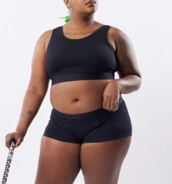 Essentials Soft Bra - Pride Rainbow Dragon(Essentials Soft Bra Pride Rainbow Dragon) -Tomboyx Underwear Store x Black Essentials Soft Bra On Fig 3 f28d49af 8d60 4754 9ba5 16e900bb31af