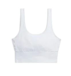 Longline Scoop Bra - White(Longline Scoop Bra White)